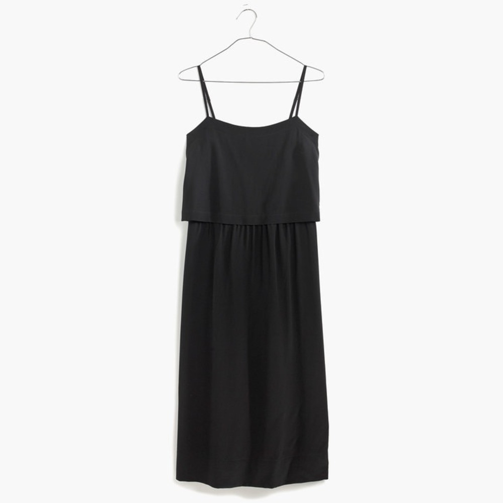 Madewell Black Midi Dress - Picture 2 of 4